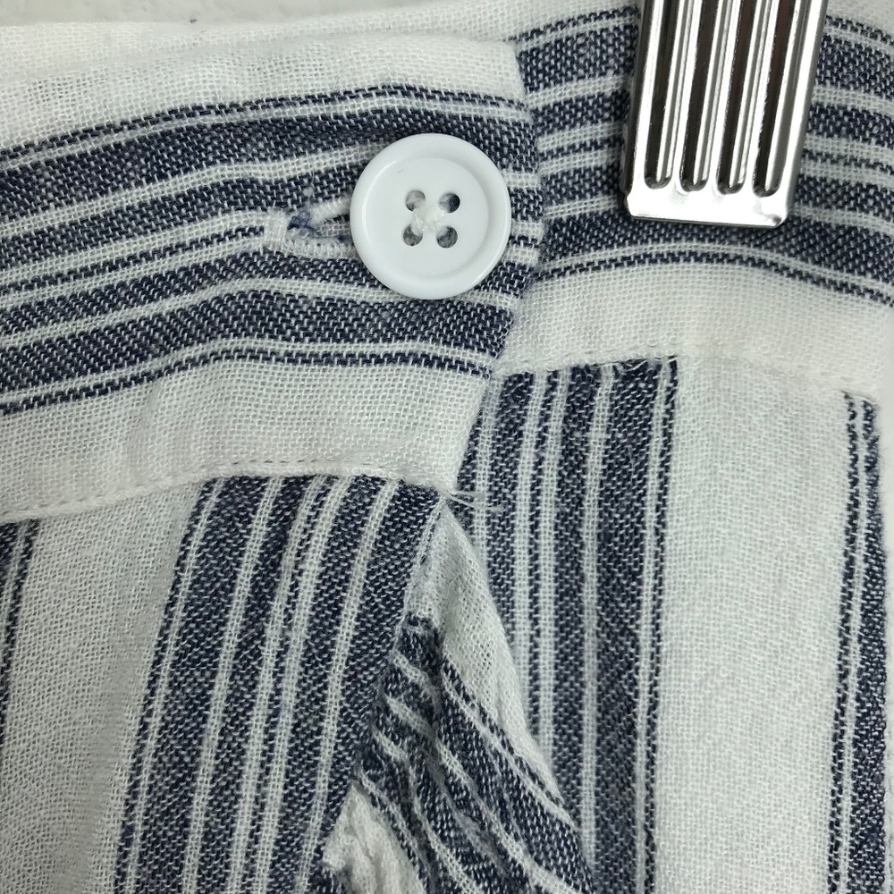 Rails Ruby Stanton Striped Wrap Front Ruffle Mini… - image 5